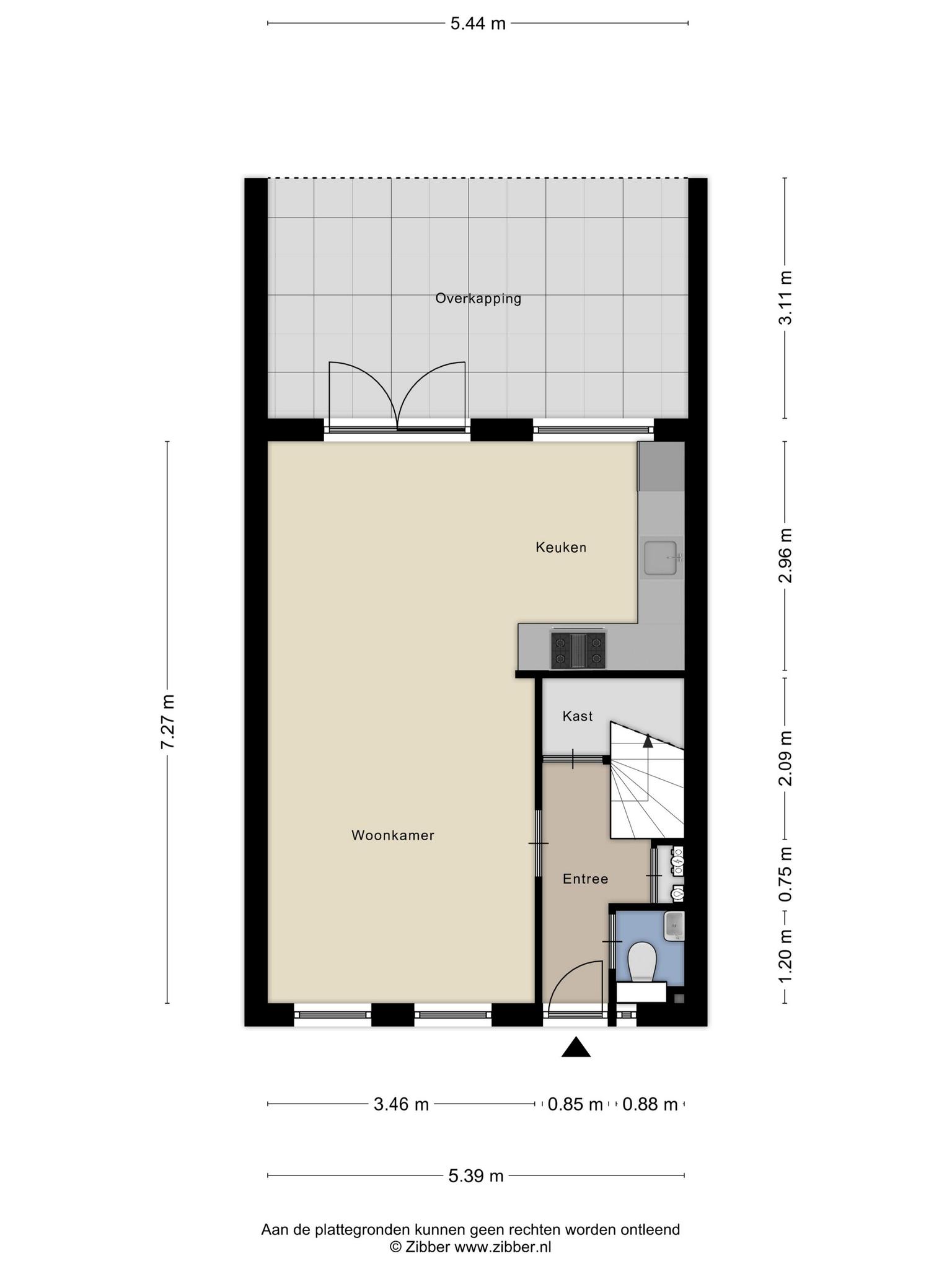 Plattegrond van Kruisherenborch 52 in Rosmalen