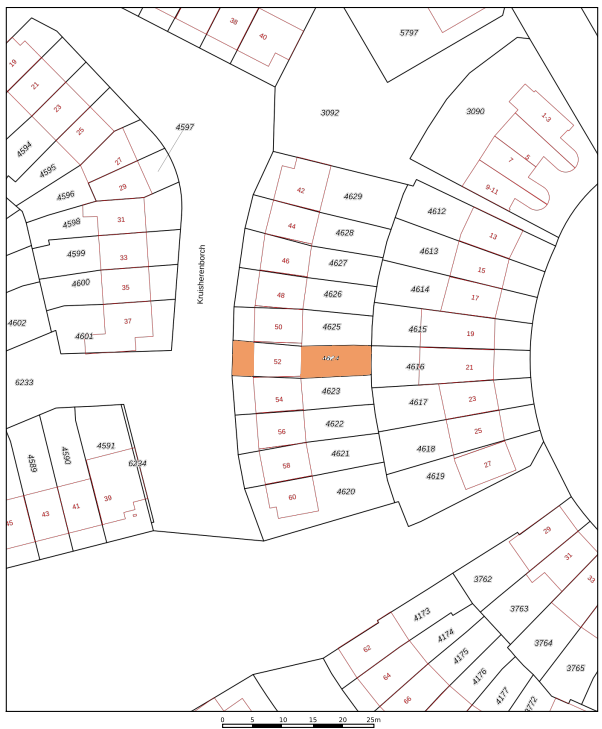 Plattegrond van Kruisherenborch 52 in Rosmalen